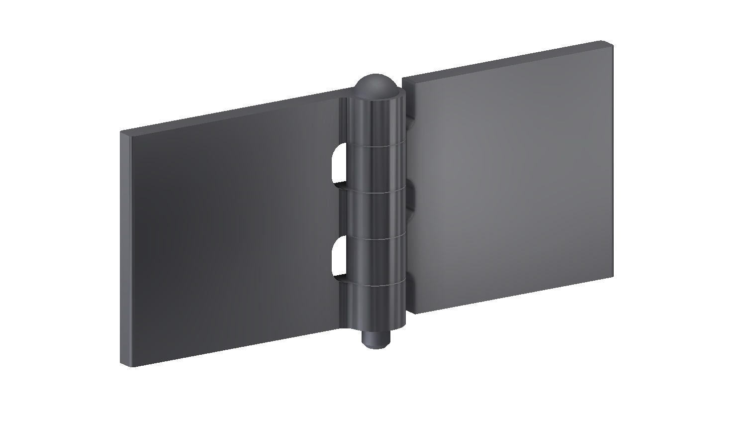 Coach hinge 50x60x5x6 mm with stainless steel pin