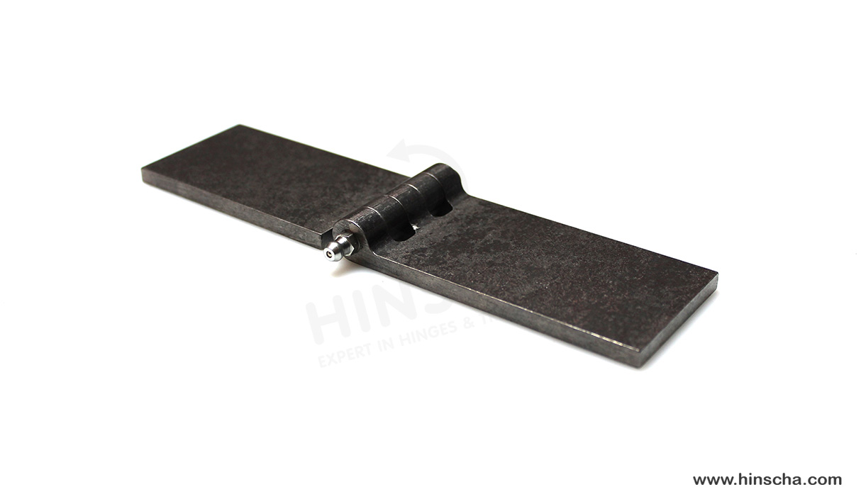 Profilscharnier 50x100x6x8mm mit Schmierstift, Schmiernippel
