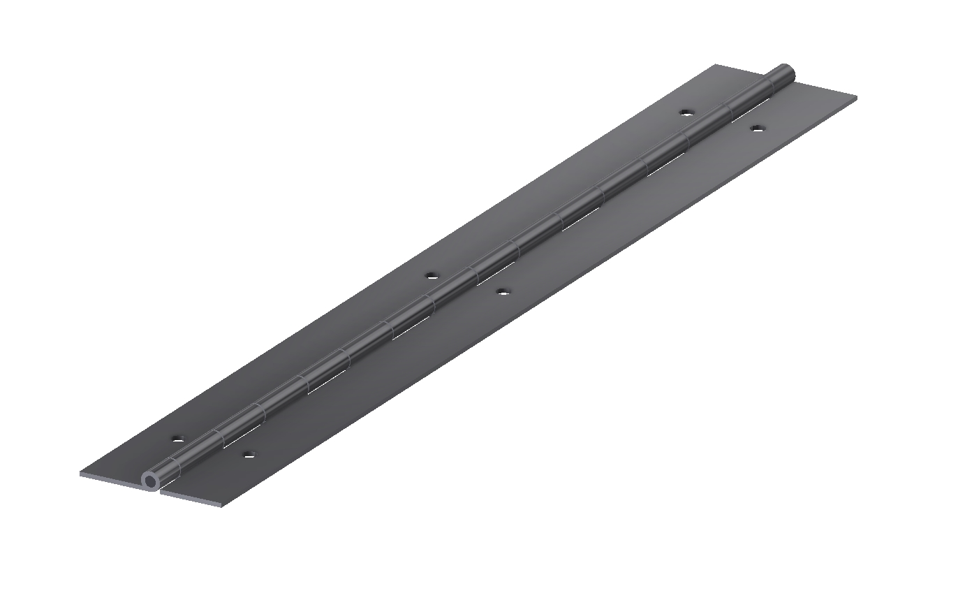 Charnière longue en inox avec trous avec numéro de référence 320411