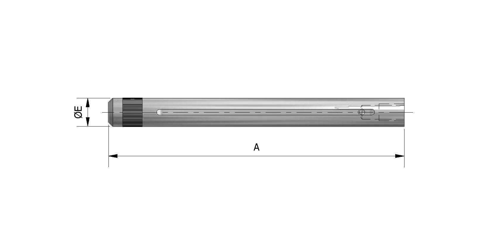 Technische Zeichnung von Schmierstift Mit Referenznummer 312625