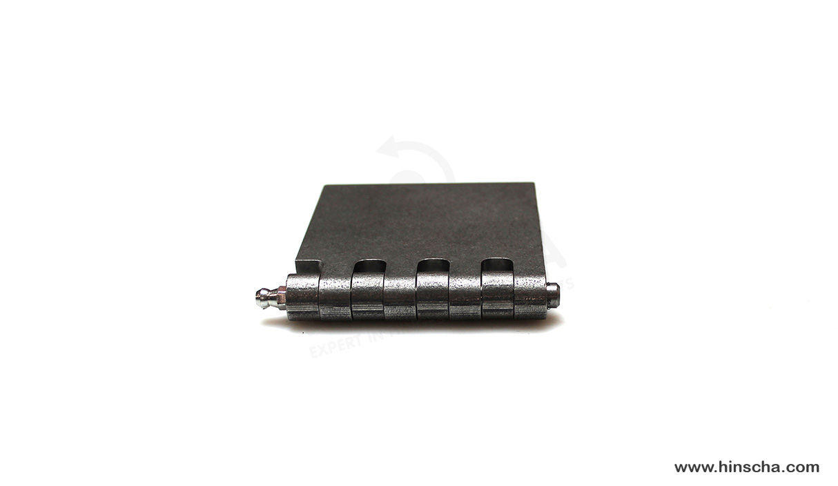 Profilscharnier 80x80x6x8 mm mit Schmierstift, Schmiernippel