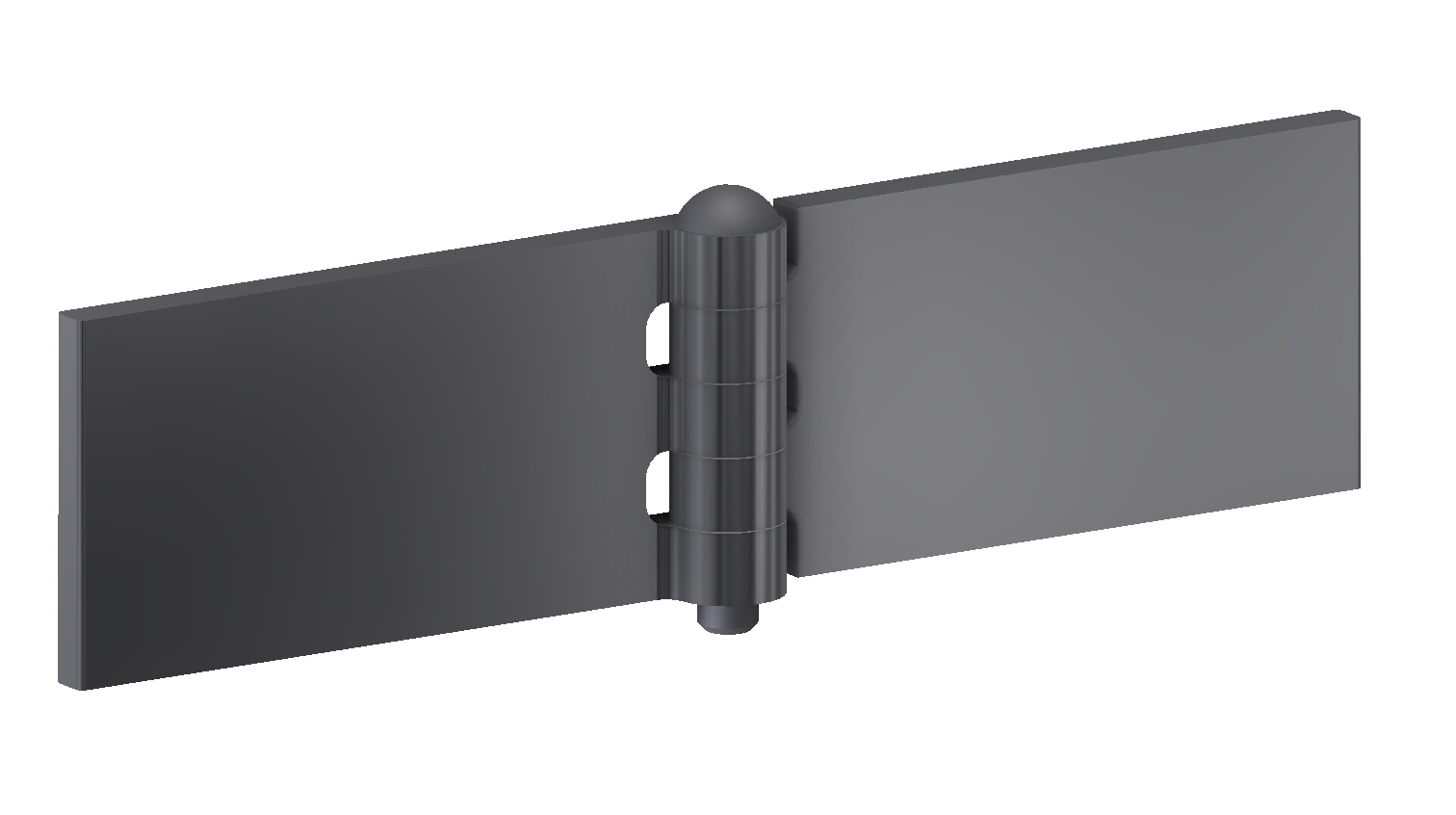 Lasscharnier 50x100x6x8 mm met inox/RVS pen Lasscharnier 50x100x6x8 mm met inox/RVS pen