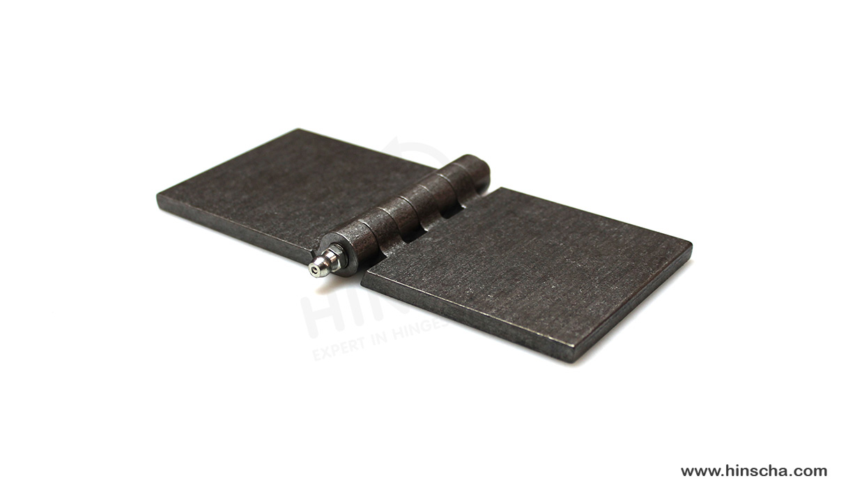 Profilscharnier 70x80x6x8 mm mit Schmierstift, Schmiernippel