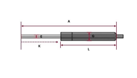 Gasfeder Hahn G06-15 60 1 154 GLAD GZ07 300N