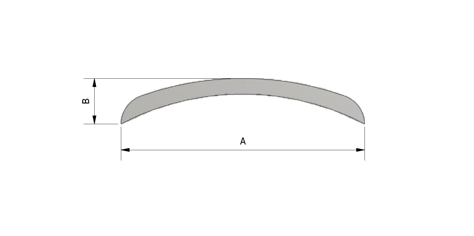 Dessin technique - Moulure demi ronde, 24x4,5 avec numéro de référence 100026