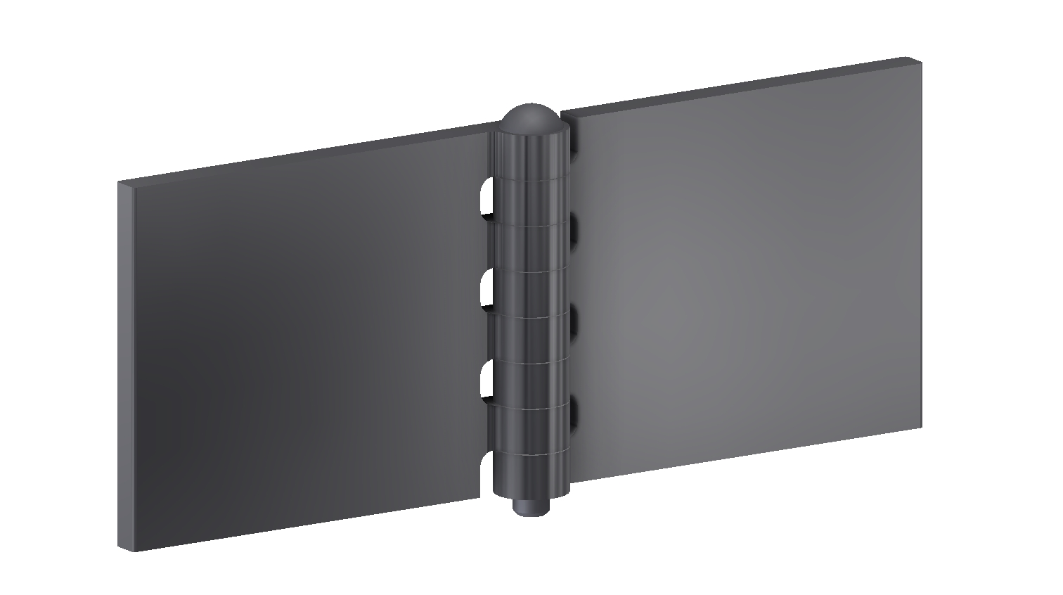 Profilscharnier 80x100x7x8 mm/Gehärtet Stift