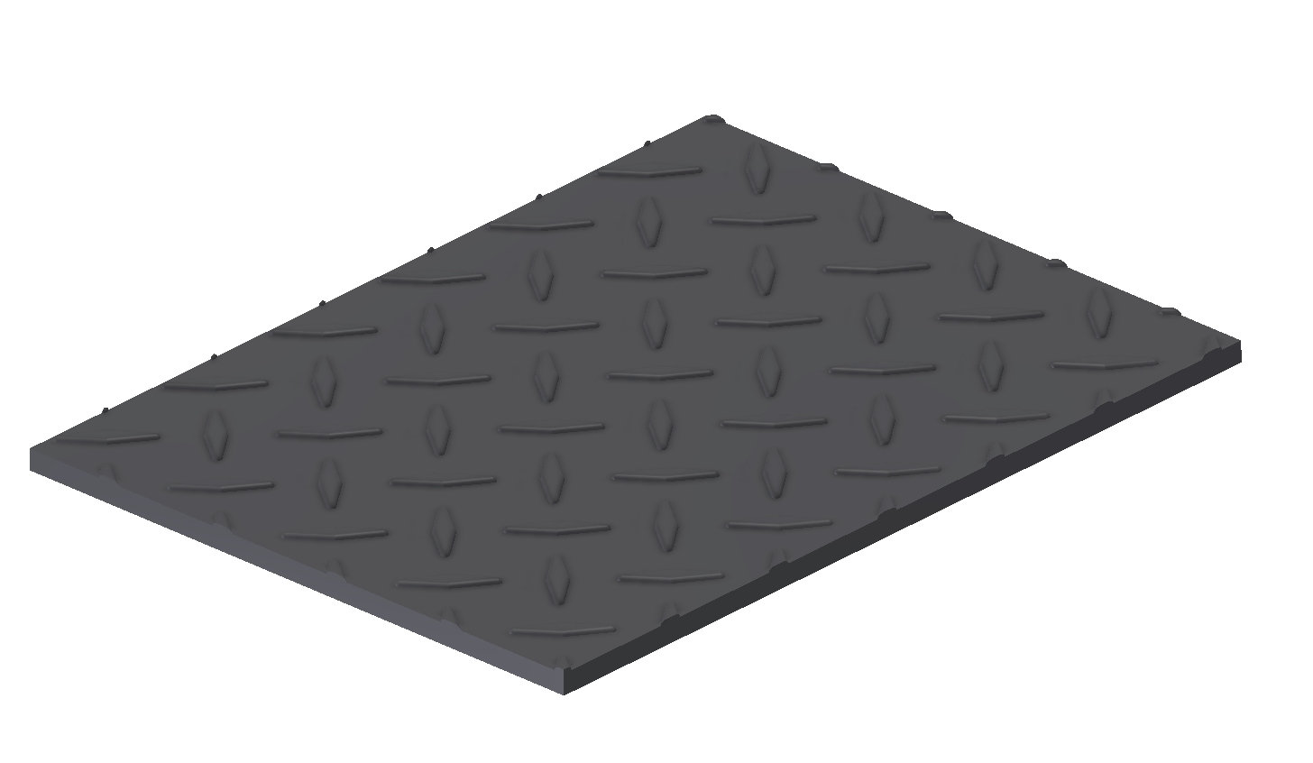 Rubber diamond plate, 1500x3 with reference number 240084