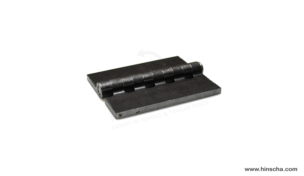 Charnière à souder 100x40x6x8mm avec goupille inox