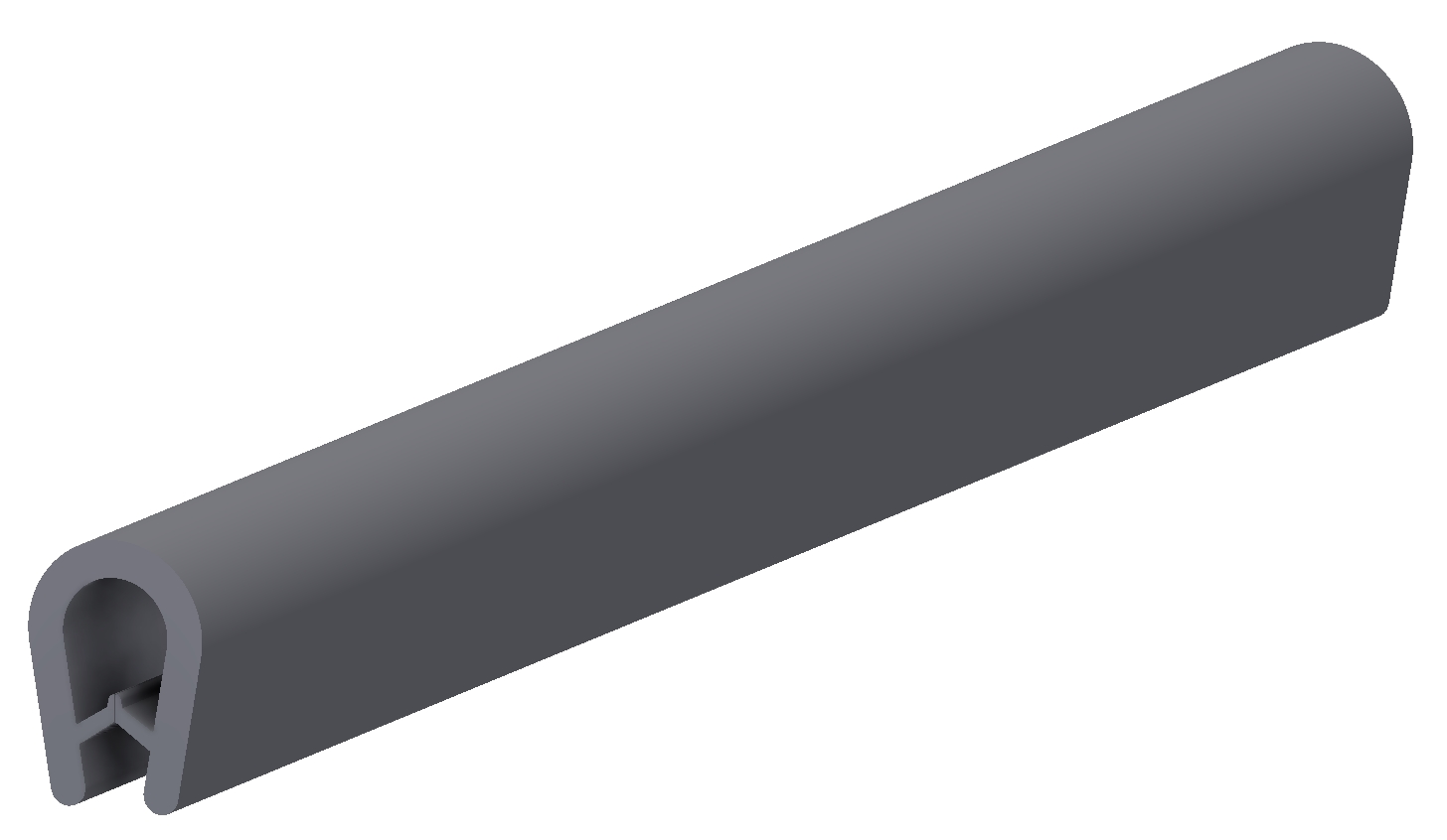 Profil clips PVC, portée d'éteindre 1-4mm, gris avec numéro de référence 225241
