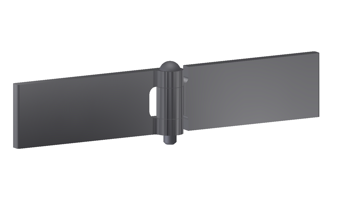 Profilscharnier 30x80x5x6 mm/Gehärtet Stift Profilscharnier 30x80x5x6 mm/Gehärtet Stift