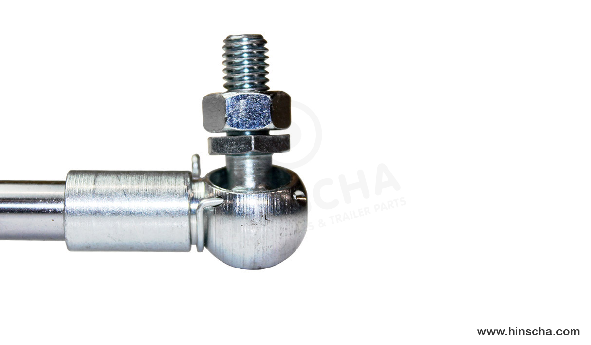 Gasfeder 10mm, A600, 650N, K240 Kugelgelenk M8