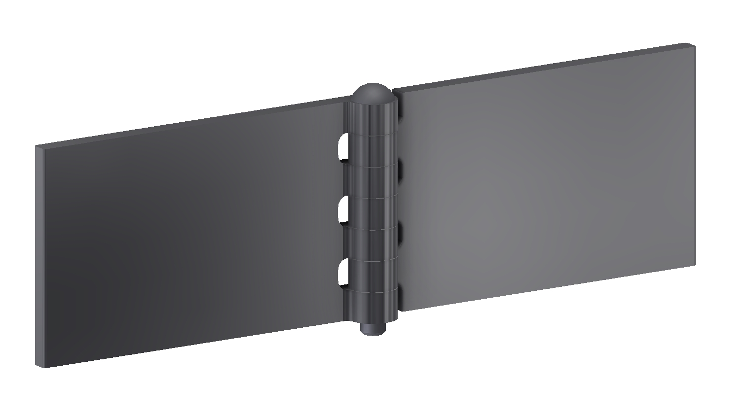 Coach hinge 70x120x6x8 mm/hardened pin