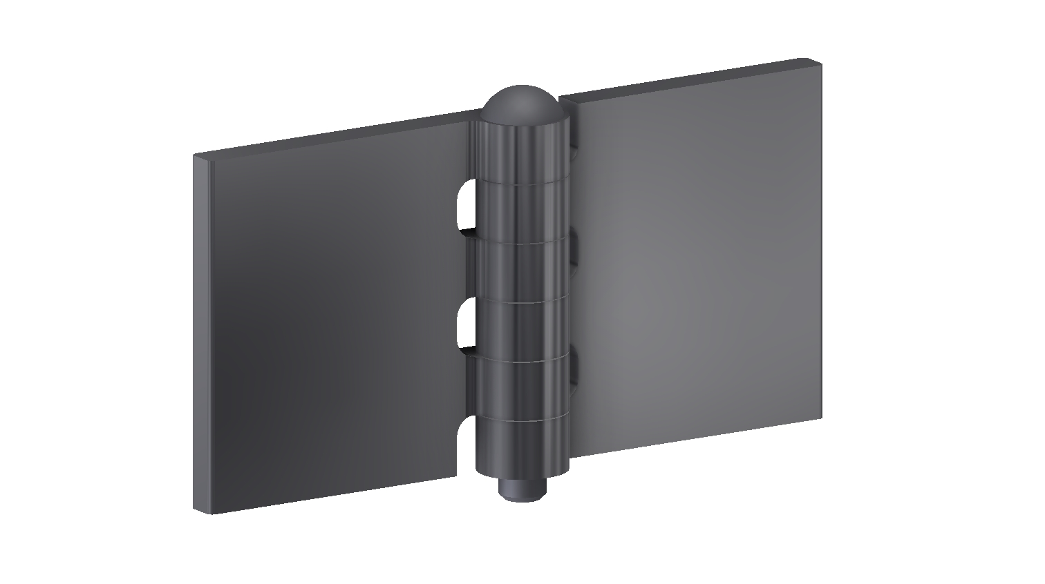 Coach hinge 60x60x6x8 mm with stainless steel pin