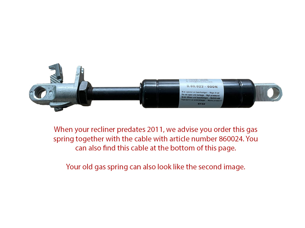 Alt. gasfeder Suspa Varilock 02750311A 600N
