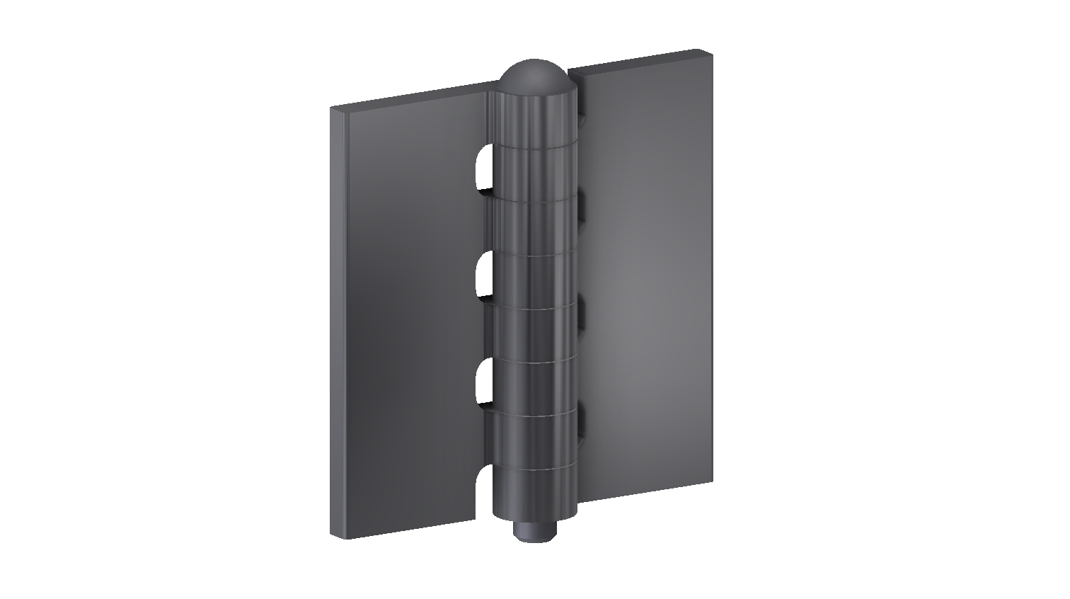 Coach hinge 80x40x6x8 mm/hardened pin