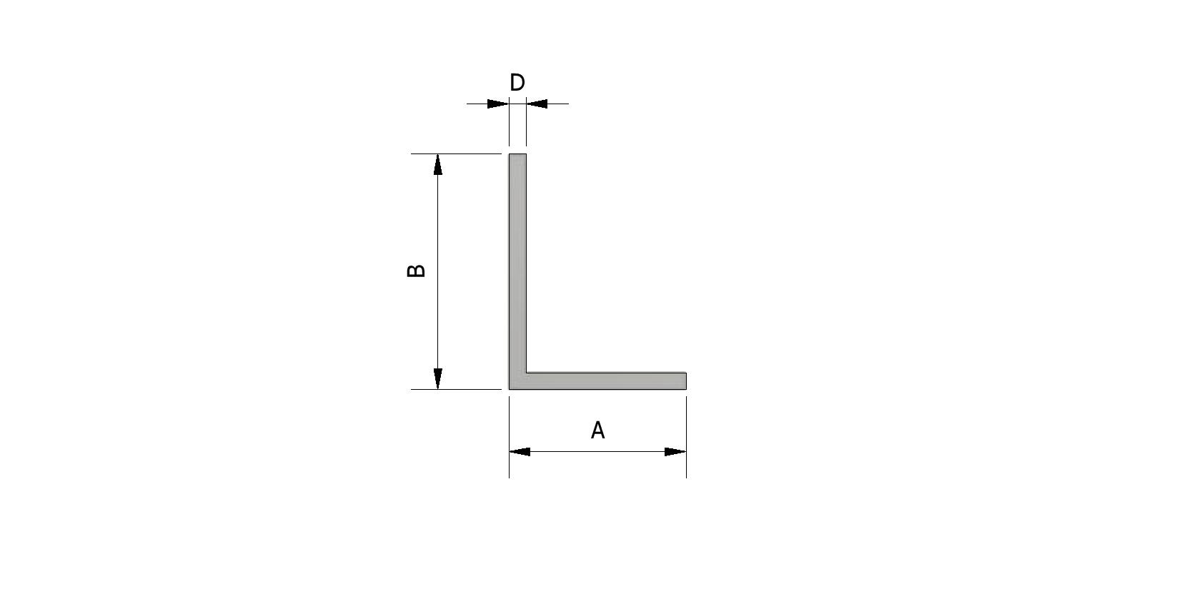 Dessin technique - Cornière équerre EPDM, 28x21x2 mm avec numéro de référence 220510