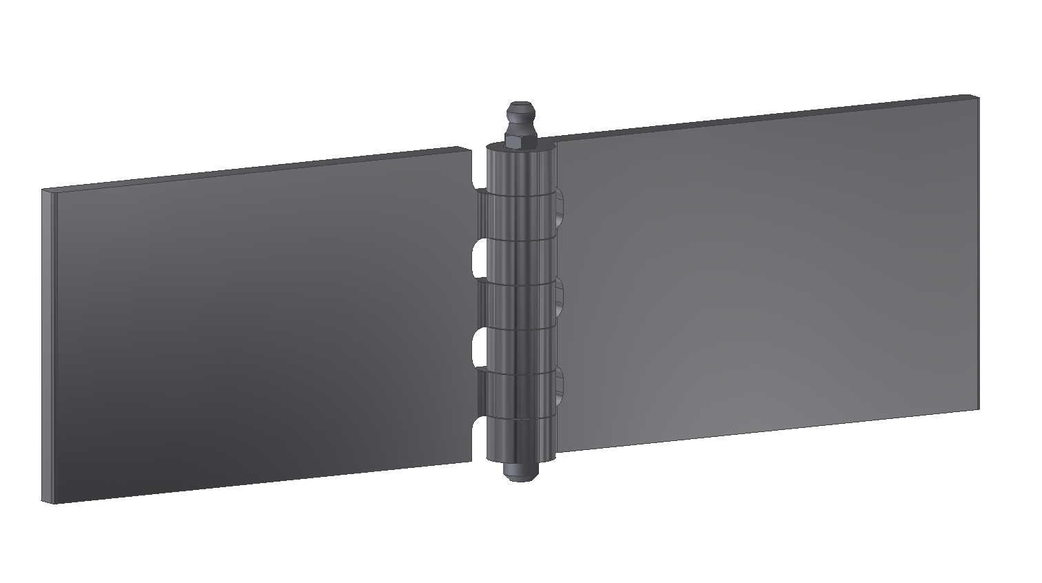 Coach hinge 70x120x6x8 mm/with oilpin & nipple