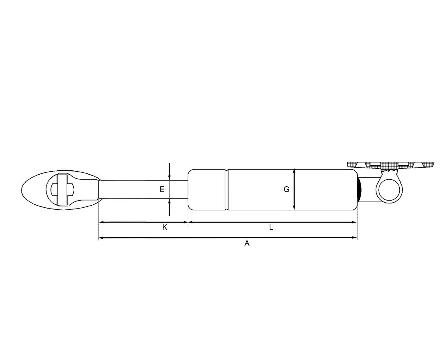 Gasfeder Stabilus Lift-o-mat 6281SC 0080N