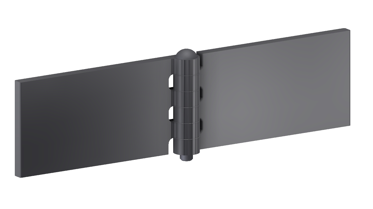 Profilscharnier 60x120x7x8 mm/Gehärtet Stift