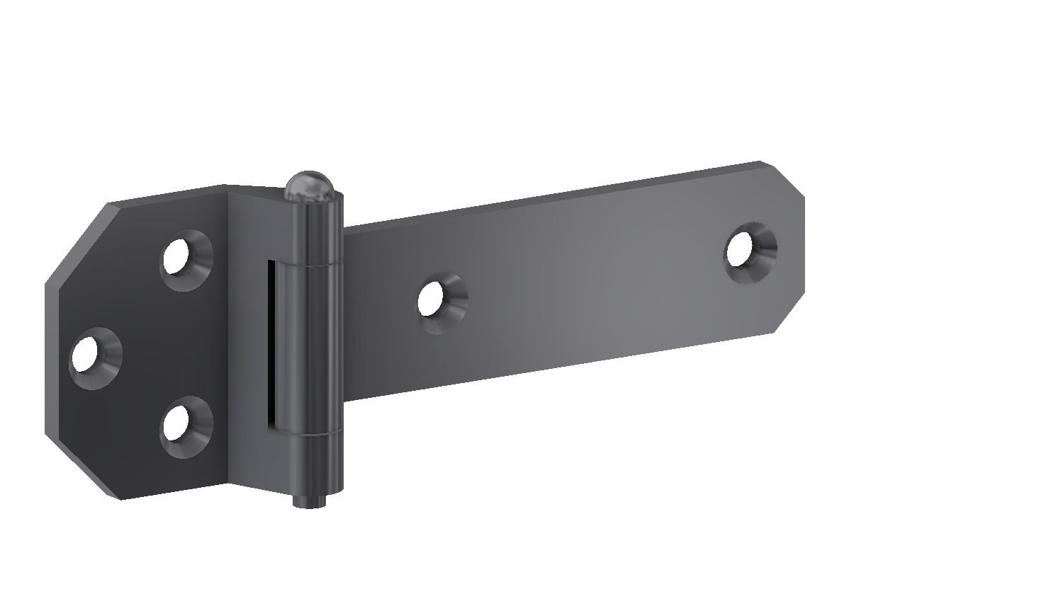 Side door hinge, gauge 6mm, 70x205 with reference number 330315