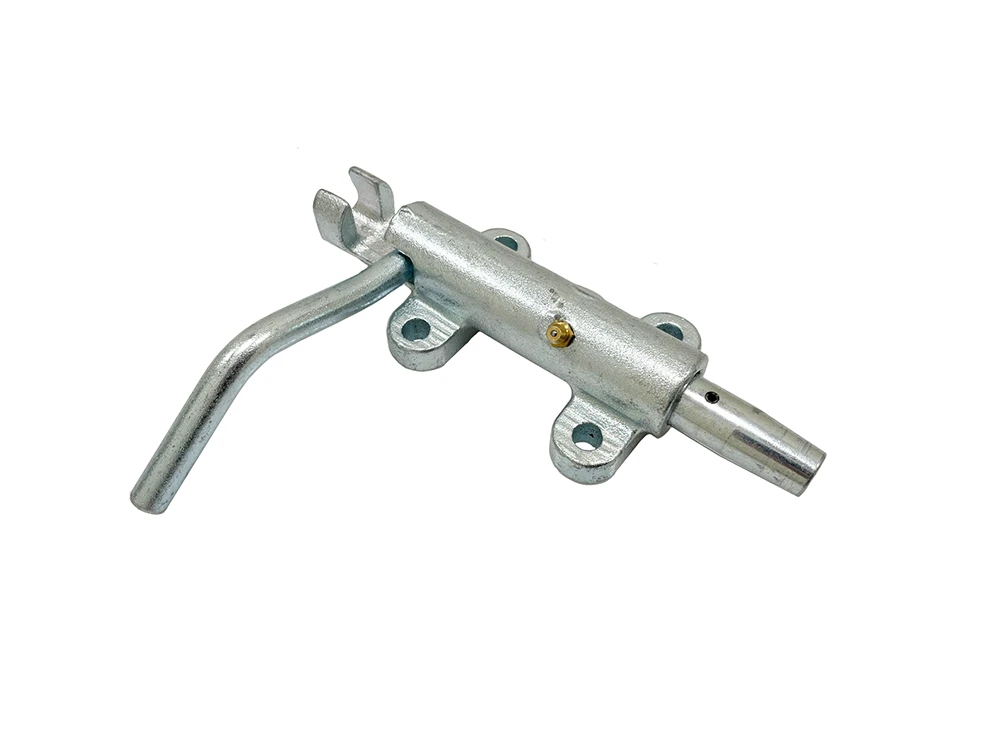 Verrou à ressort, zingué, ø 19mm, droit (fermeture Buca)