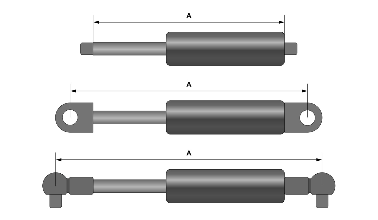 Technical image of Gas spring Protempo with reference number 860048