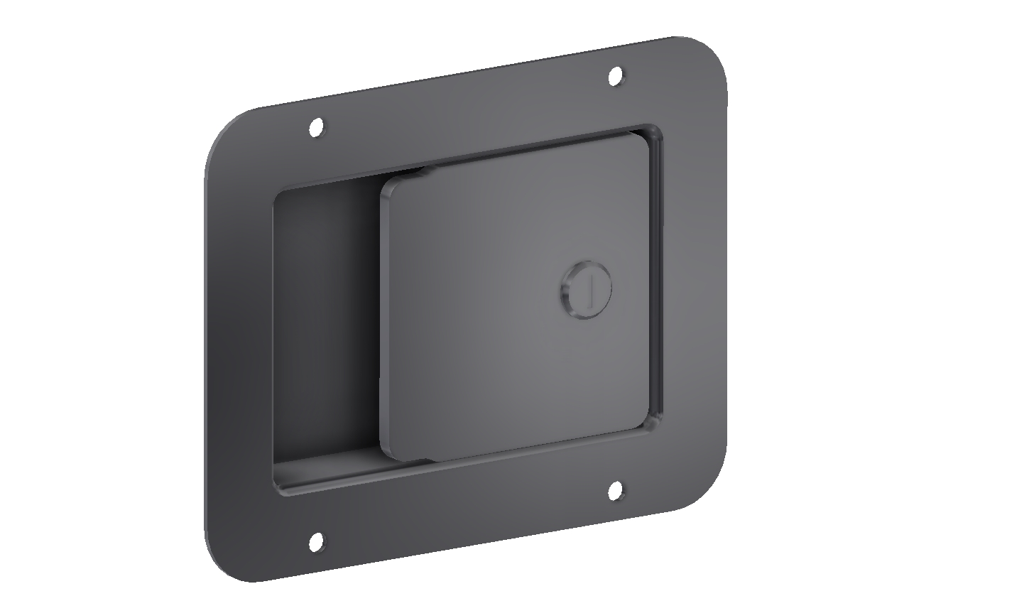 Serrure encastrable en inox, 146x114 avec numéro de référence 405065