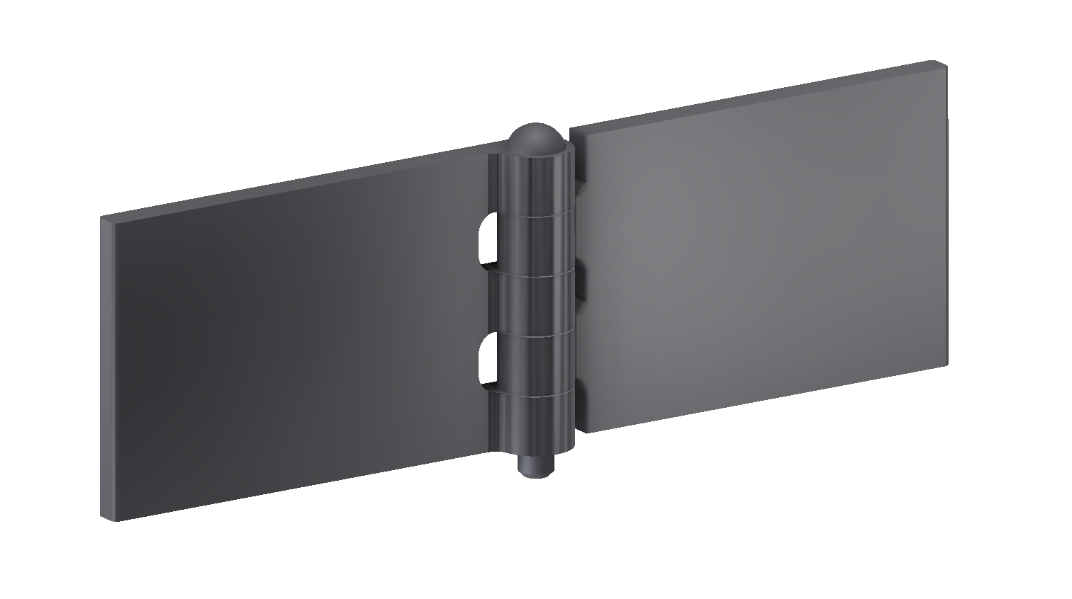 Charnière à souder 50x80x5x6 mm avec goupille inox