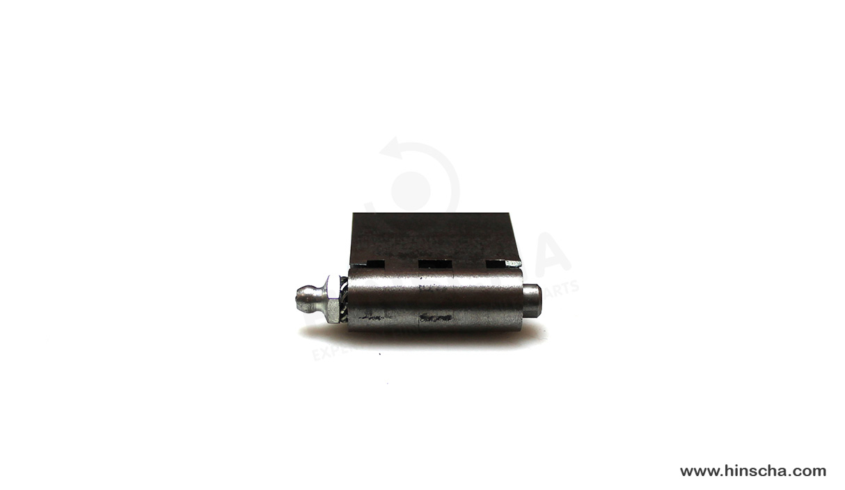 Profilscharnier 40x40x6x8 mm mit Schmierstift, Schmiernippel