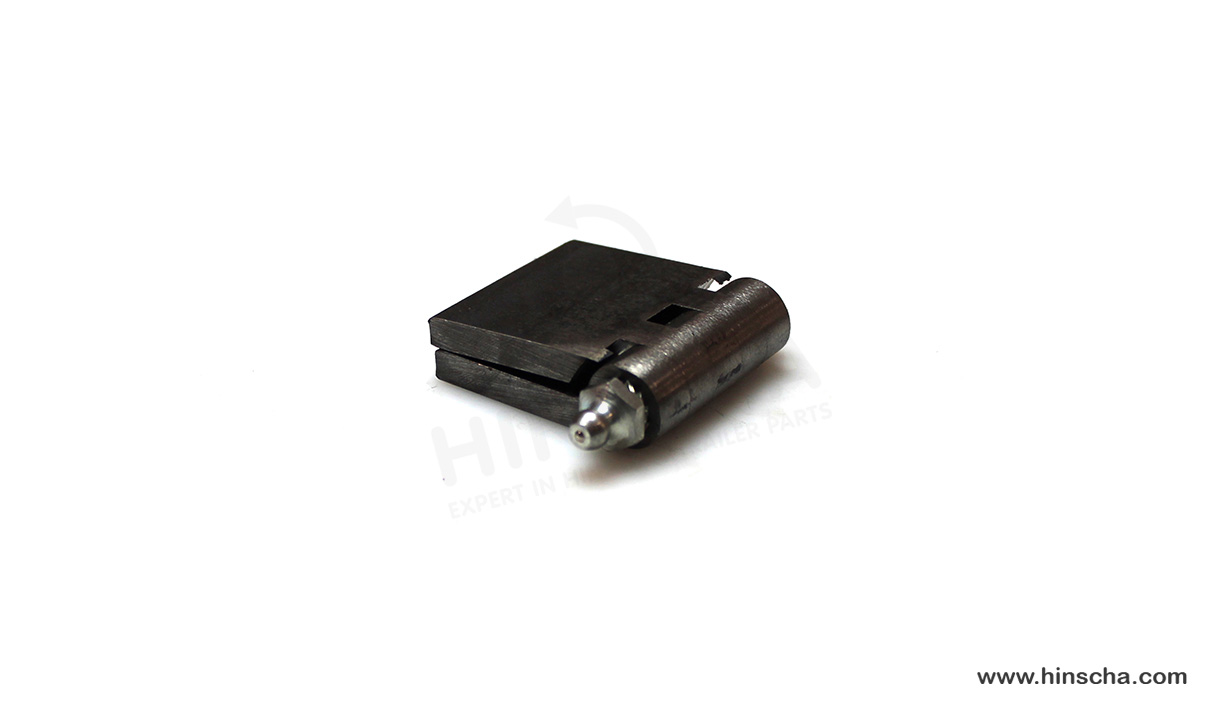 Profilscharnier 40x40x6x8 mm mit Schmierstift, Schmiernippel