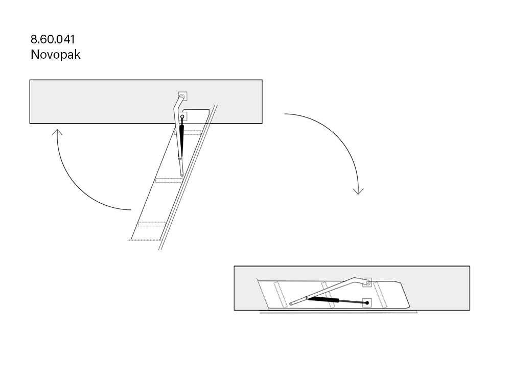 Gas spring alternative Novopak ref 8523016