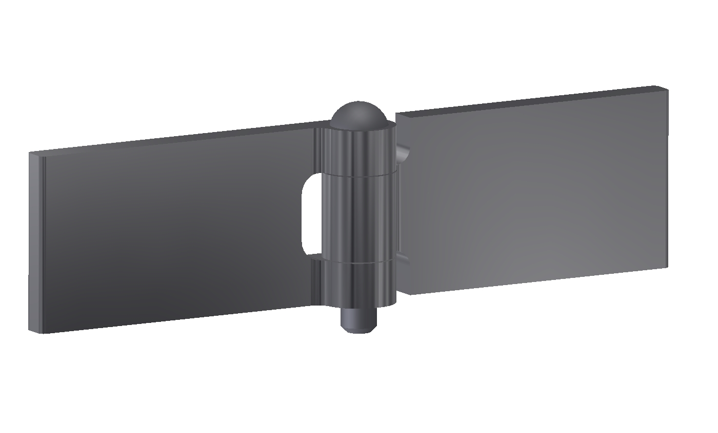 Profilscharnier 30x60x5x6 mm/Gehärtet Stift Profilscharnier 30x60x5x6 mm/Gehärtet Stift