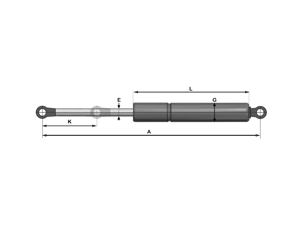 Gasfeder Airax 5000512439C0 1100N