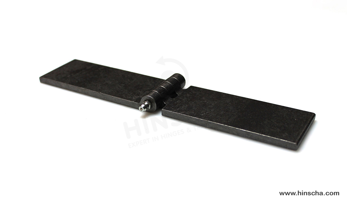 Profilscharnier 50x120x6x8mm mit Schmierstift, Schmiernippel