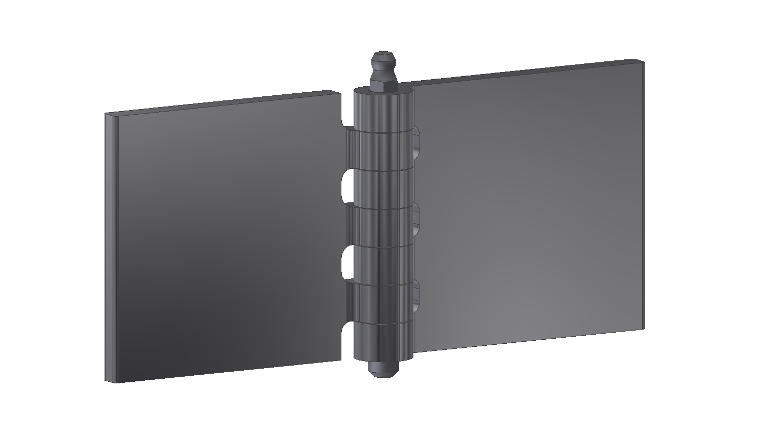 Coach hinge 70x80x6x8 mm/with oilpin & nipple