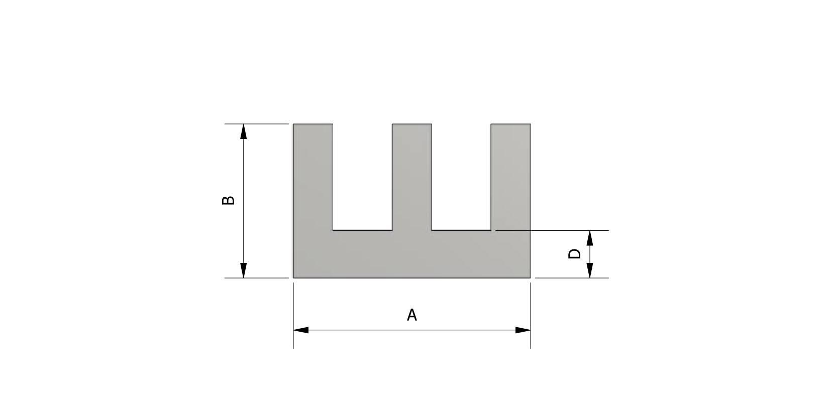 Dessin technique - Coulisse de glace, double avec numéro de référence 225510