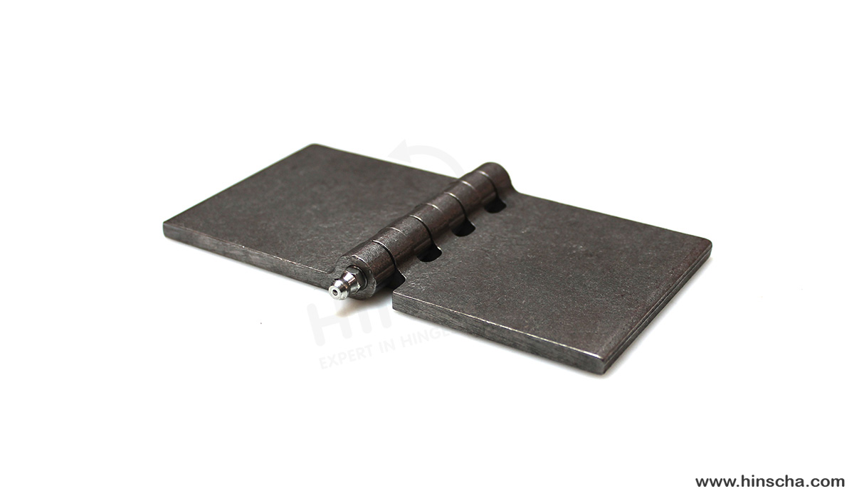 Profilscharnier 80x80x6x8 mm mit Schmierstift, Schmiernippel