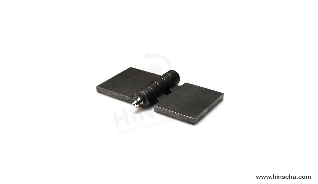 Profilscharnier 50x50x6x8 mm mit Schmierstift, Schmiernippel