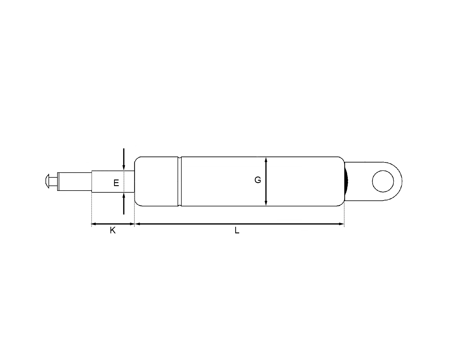 Gasveer Stabilus Bloc-o-lift 2068GT 0400N