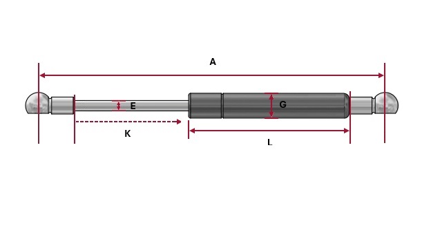 Gasfeder Hahn T6 15 215 525 PX22 PX22 00N