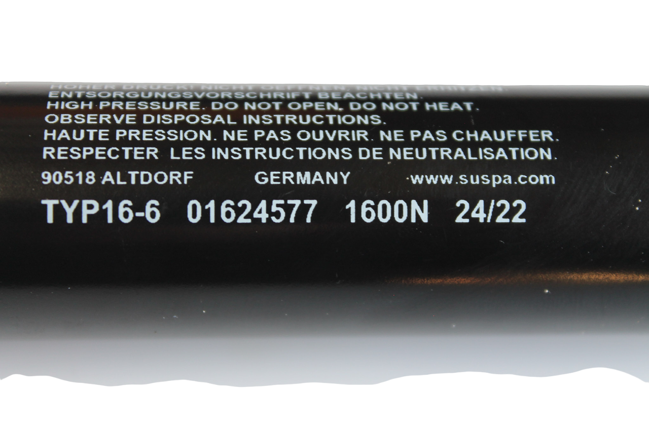 Vérin à gaz Suspa 16-6 016 10023C 1600N