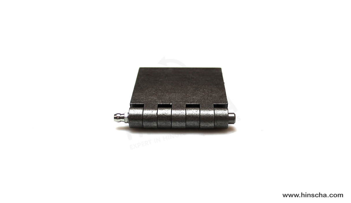 Profilscharnier 70x80x6x8 mm mit Schmierstift, Schmiernippel