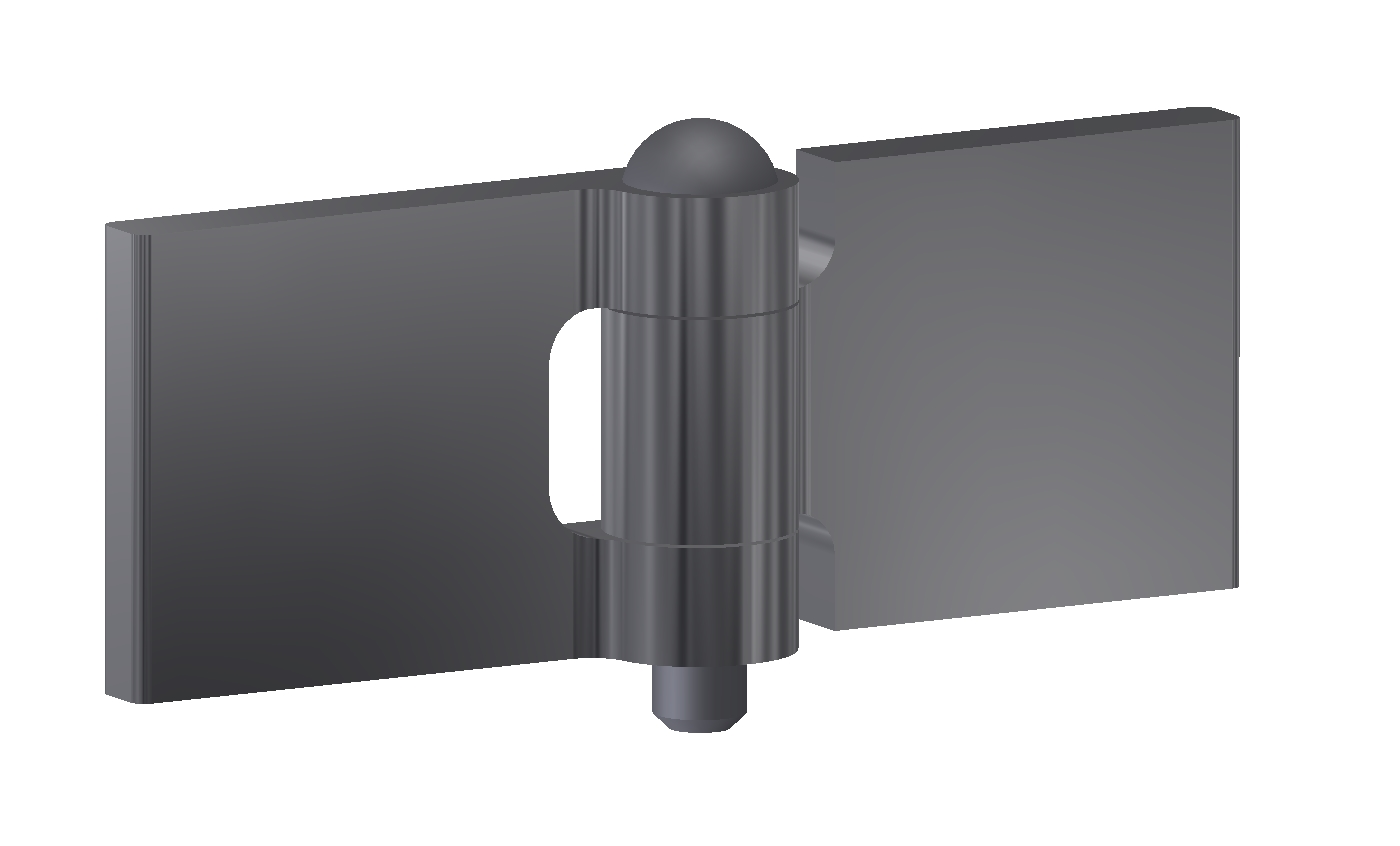 Profilscharnier 30x40x5x6 mm/Gehärtet Stift Profilscharnier 30x40x5x6 mm/Gehärtet Stift