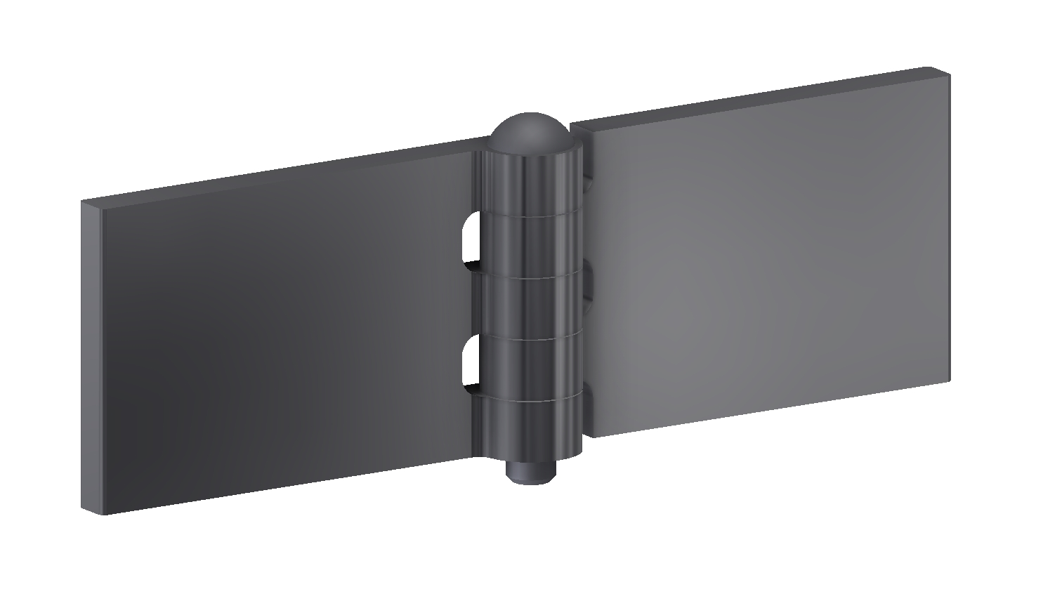 Profilscharnier 50x80x7x8 mm/Gehärtet Stift