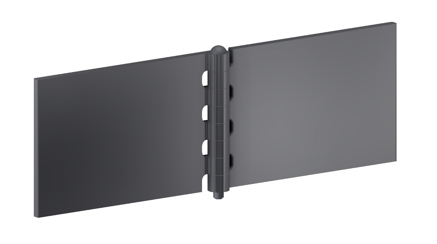 Lasscharnier 80x120x5x6 mm met inox/RVS pen