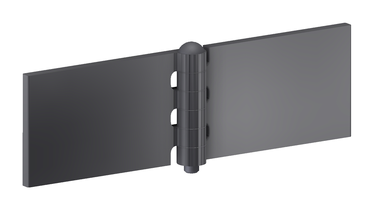 Coach hinge 60x100x6x8 mm/hardened pin