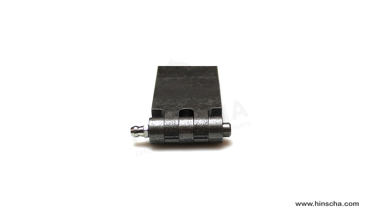 Profilscharnier 40x80x6x8 mm mit Schmierstift, Schmiernippel