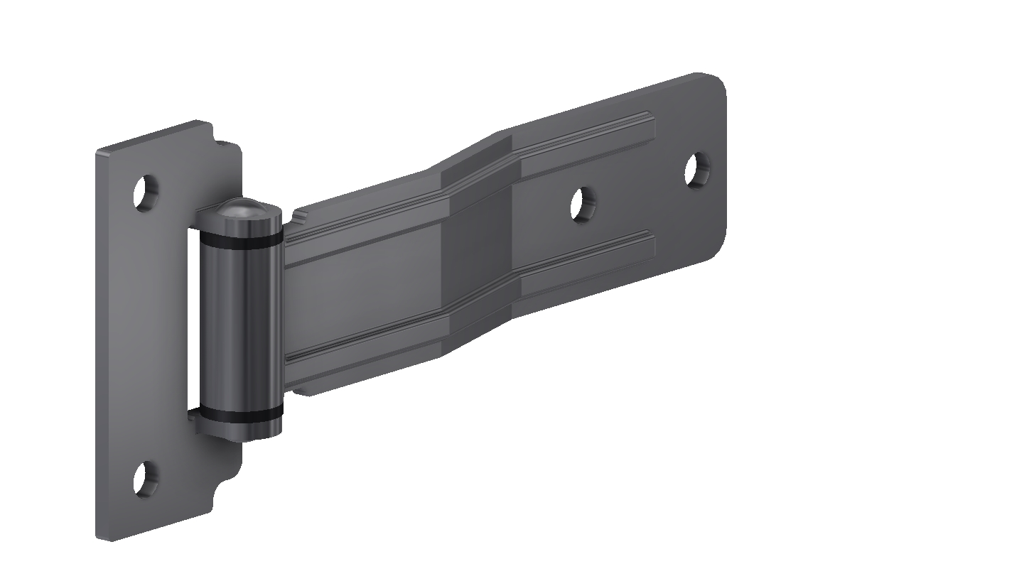 Side door hinge, gauge 3mm, 67,5x130 with reference number 350011
