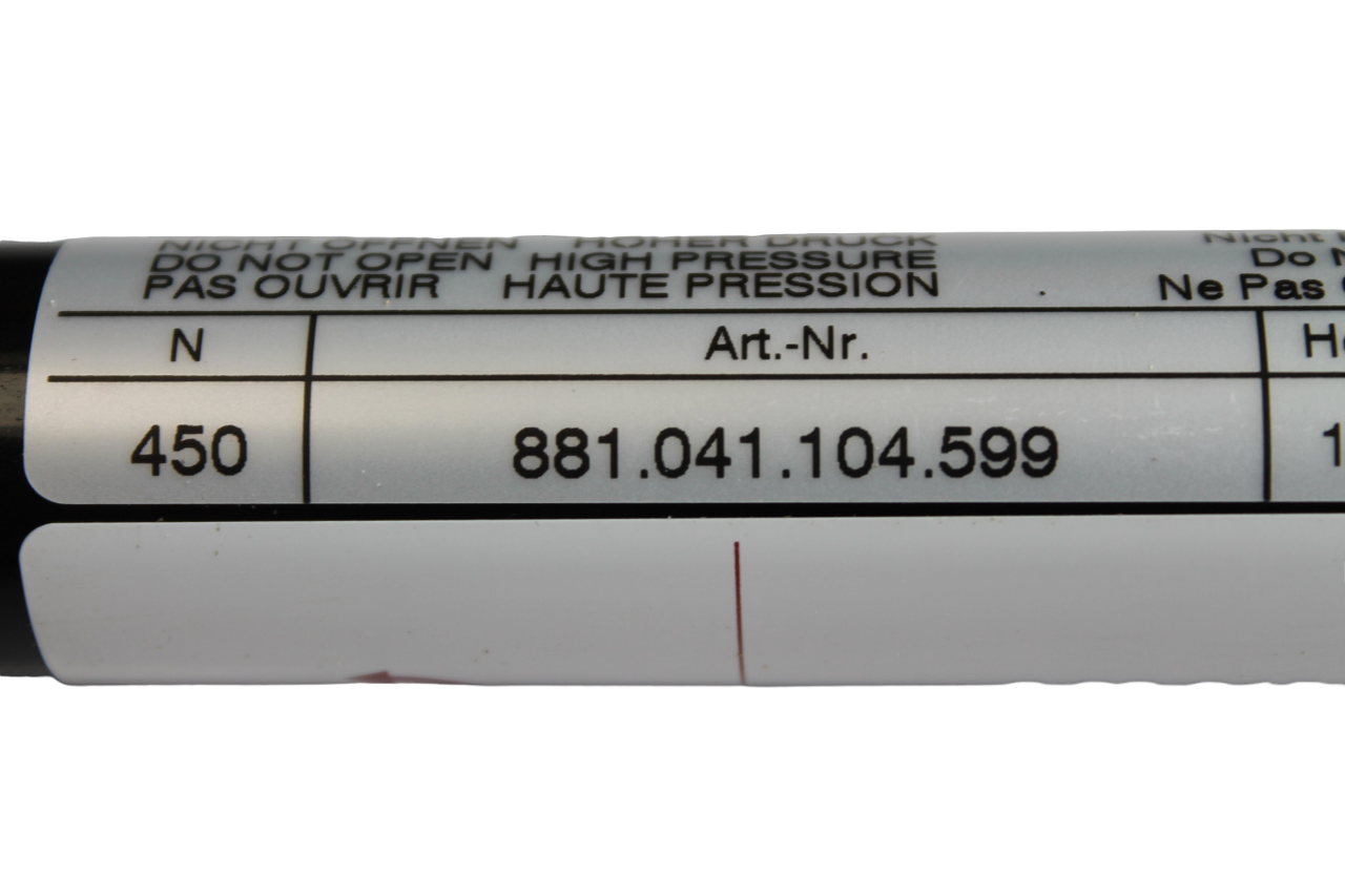 Gas spring Hahn (G) 10 23 500 1 1140 PF30 PF30 450N